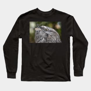 Tawny Frogmouth Resting Long Sleeve T-Shirt
